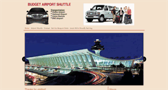 Desktop Screenshot of budgetairportshuttle.net